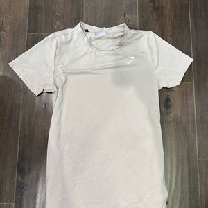 Cream Gymshark T shirt